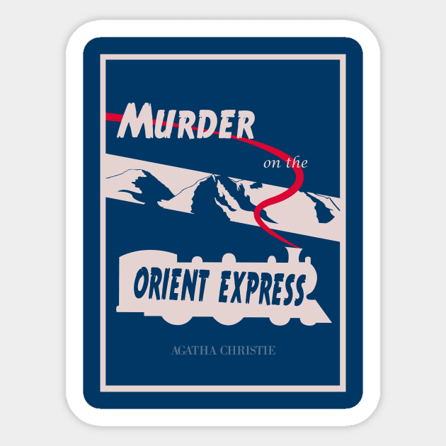 Murder on the Orient Express Sticker by artsy_oleander